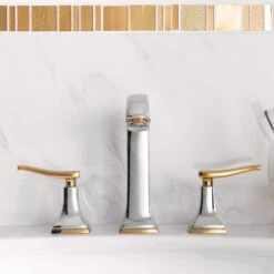 Hansgrohe Metropol Classic - 3-gats Eengreeps Wastafelkraan 160, Met Afvoergarnituur Met Trekstang, Chroom/goud Look 31331090 12 Hansgrohe Metropol Classic - 3-gats Eengreeps Wastafelkraan 160, Met Afvoergarnituur Met Trekstang, Chroom/goud Look 31331090 -Badkamer Luxe 361db2377a4abca11d553aa0