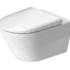 Duravit D-Neo - Hangend Toilet Met SoftClose Wc Bril, Rimless, Wit 45770900A1