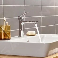 Hansgrohe Rebris E - Wastafelkraan Met Waste, Chroom 72557000 -Badkamer Luxe 368caae2499e59edd9337363