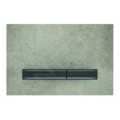Geberit Sigma50 - Bedieningsplaat, Dual Flush Spoeling, Beton/zwart Chroom 115.671.JV.2