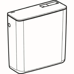 Geberit Toebehoren - Spoelreservoir, Watertoevoer Zijkant/achterkant, Alpine Wit 128.000.11.5 -Badkamer Luxe 369e509f0afd8d058441e360