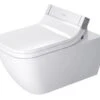 Duravit Happy D.2 - Wandcloset Voor Bidetzitting SensoWash, Rimless, Met WonderGliss, Wit 25505900001