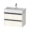 Duravit Ketho.2 - Wastafelkast 549x784x460 Mm, 2 Laden, Glanzend Wit K25277022220000