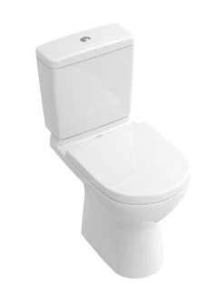 Villeroy & Boch O.novo - Staande Toiletpot, Afvoer Achteraan, DirectFlush, CeramicPlus, Alpine Wit 5661R0R1