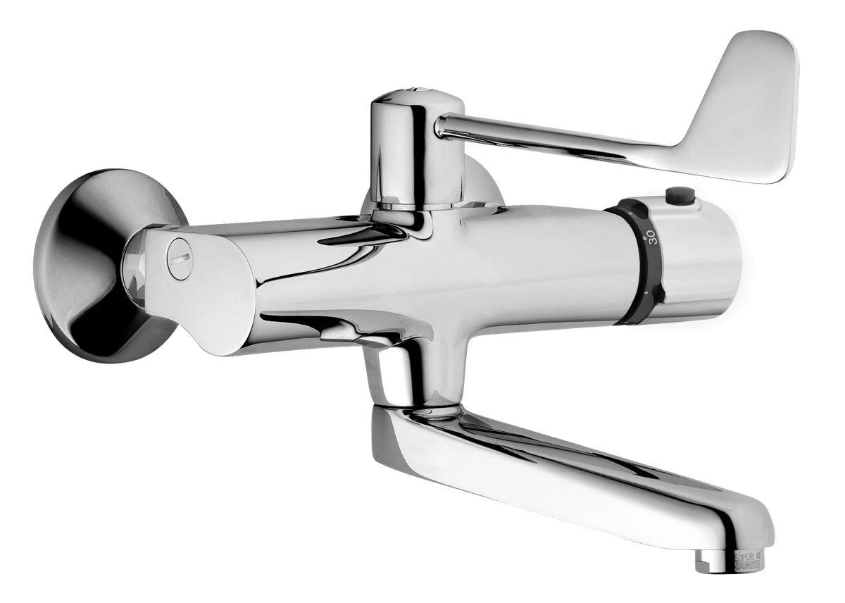 Hansa Tempra - Thermostatische Wastafelkraan, Met Draaibare Uitloop, Chroom 08385292 1 Hansa Tempra - Thermostatische Wastafelkraan, Met Draaibare Uitloop, Chroom 08385292