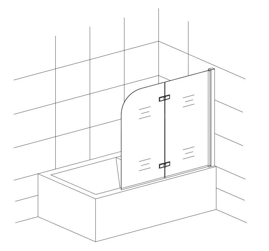 Lansanit LitEX - Badscherm 2 Delig 1000x1400 Mm, Helder Glas H2P 3 Lansanit LitEX - Badscherm 2 Delig 1000x1400 Mm, Helder Glas H2P - Afbeelding 3