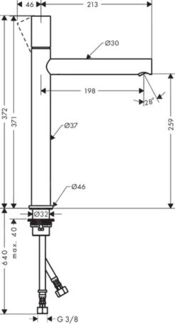Axor Uno - Wastafelkraan 260, Chroom 45004000 -Badkamer Luxe 3949a3ba6cd165029bd26fb0