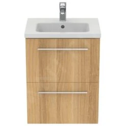 Ideal Standard I.Life S - Wastafelonderkast, 500x375x630 Mm, 2 Laden, Eiken T5291NX -Badkamer Luxe 39b6f144de9edc56154828c9