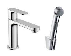 Hansgrohe Rebris S - Wastafelkraan Met Bidet Douche, Chroom 72215000