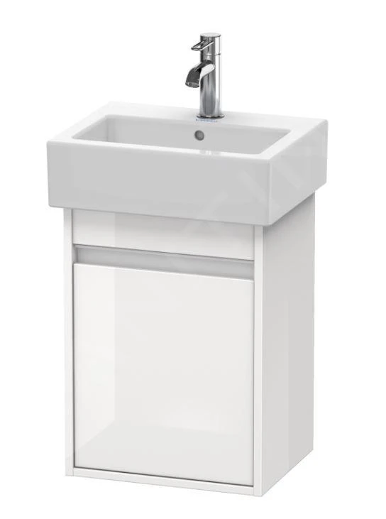 Duravit Ketho - Wastafel Onderkast 550x400x320 Mm, 1 Deur, Scharnieren Links, Glanzend Wit KT6630L2222 1 Duravit Ketho - Wastafel Onderkast 550x400x320 Mm, 1 Deur, Scharnieren Links, Glanzend Wit KT6630L2222