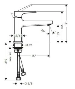 Hansgrohe Metropol - Wastafelkraan 100 Met Push-Open Afvoergarnituur, Chroom 74502000 -Badkamer Luxe 3af104bea50b51089a577fc3