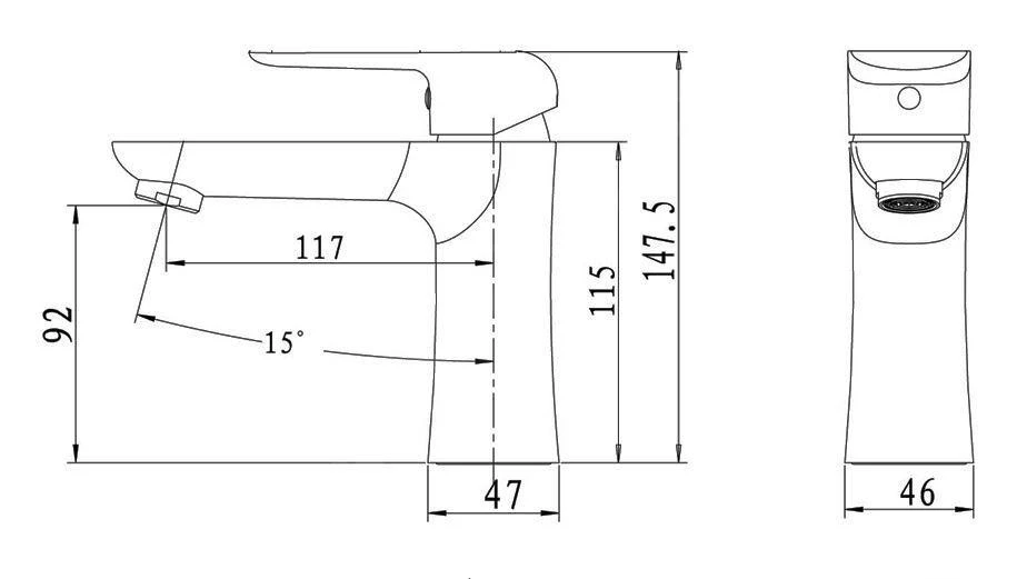 Novaservis Nobless Tina - Wastafelkraan Met Afvoergarnituur, Chroom 38003,0 2 Novaservis Nobless Tina - Wastafelkraan Met Afvoergarnituur, Chroom 38003,0 - Afbeelding 2