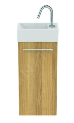 Ideal Standard I.Life S - Wastafelonderkast, 354x202x730 Mm, 1 Deur, Eikenhout T5303NX -Badkamer Luxe 3b3eaee147de3dbceeef27d9
