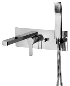 Paffoni West - Inbouw Badkraan Met Accessoires En Inbouwdeel, Chroom WS001CR