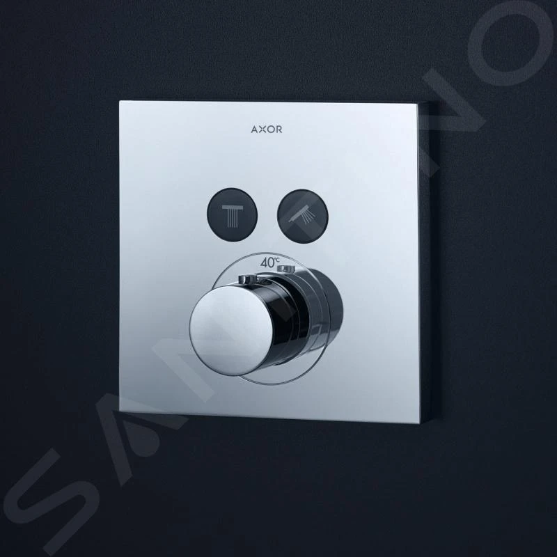 Axor ShowerSelect - Thermostaat Mengkraan Met Stopkraan Voor 2 Functies, Chroom 36715000 3 Axor ShowerSelect - Thermostaat Mengkraan Met Stopkraan Voor 2 Functies, Chroom 36715000 - Afbeelding 3