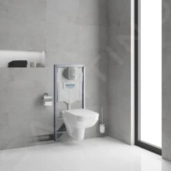 Grohe Solido - Toiletset Met Hangend Toilet + Softclose Wc Bril, Rimless, Even Bedieningspaneel, Chroom 39552000 -Badkamer Luxe 3d6e275f676422b57b398205
