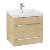 Villeroy & Boch Avento - Wastafelkast, 580x514x452 Mm, 2 Laden, Nordic Oak A88900VJ