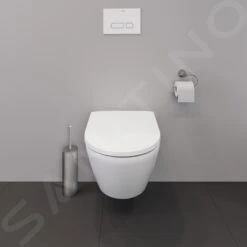 Duravit D-Neo - Hangend Toilet Compact, Rimless, Met WonderGliss, Wit 25870900001 -Badkamer Luxe 3e54b5d73d4a64b719246a44
