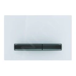 Geberit Sigma50 - Bedieningsplaat, Dual Flush Spoeling, Wit/zwart Chroom 115.671.11.2
