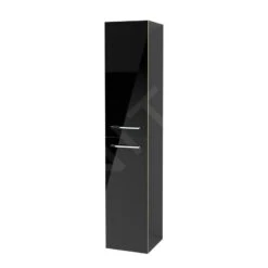 Villeroy & Boch Avento - Hoge Badkamerkast, 350x1760x372 Mm, 2 Deuren, Crystal Black A89401B3