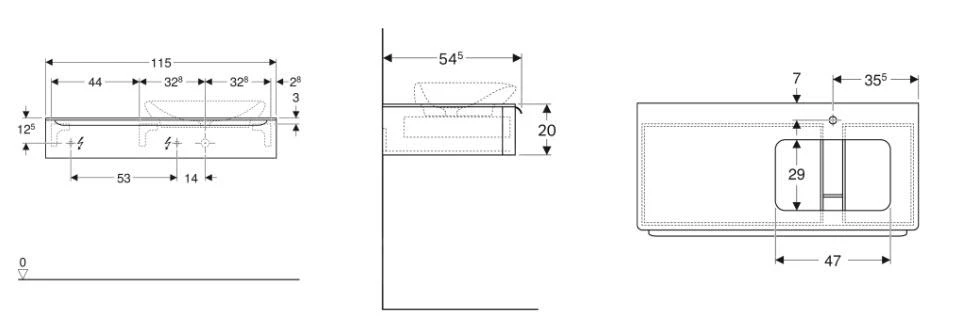 Geberit MyDay - Wastafelonderkast, 1150x545x200 Mm, 1 Schuiflade Met LED-verlichting, Glanzend Wit 824260000 2 Geberit MyDay - Wastafelonderkast, 1150x545x200 Mm, 1 Schuiflade Met LED-verlichting, Glanzend Wit 824260000 - Afbeelding 2