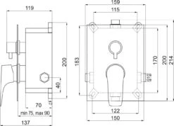 Novaservis Titania Nice - Inbouwkraan Voor 2 Functies Met Binnenwerk, Chroom BOX97051R,0 3 Novaservis Titania Nice - Inbouwkraan Voor 2 Functies Met Binnenwerk, Chroom BOX97051R,0 -Badkamer Luxe 3fe34af59a72610bdaed5152