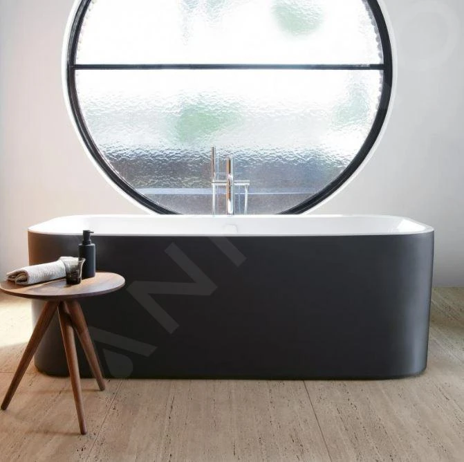 Duravit Happy D.2 Plus - Vrijstaand Bad, 1800x800 Mm, Wit/graphit Super Matt 700453800000000 9 Duravit Happy D.2 Plus - Vrijstaand Bad, 1800x800 Mm, Wit/graphit Super Matt 700453800000000 - Afbeelding 9