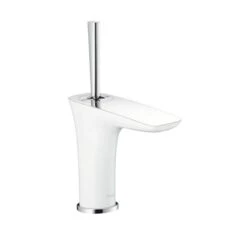 Hansgrohe PuraVida - Wastafelkraan Met Push-Open Afvoerplug, Wit/chroom 15075400