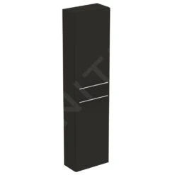 Ideal Standard I.Life S - Hoge Kast 400x210x1600 Mm, 2 Deuren L/P, Mat Carbon Grijs T5288NV