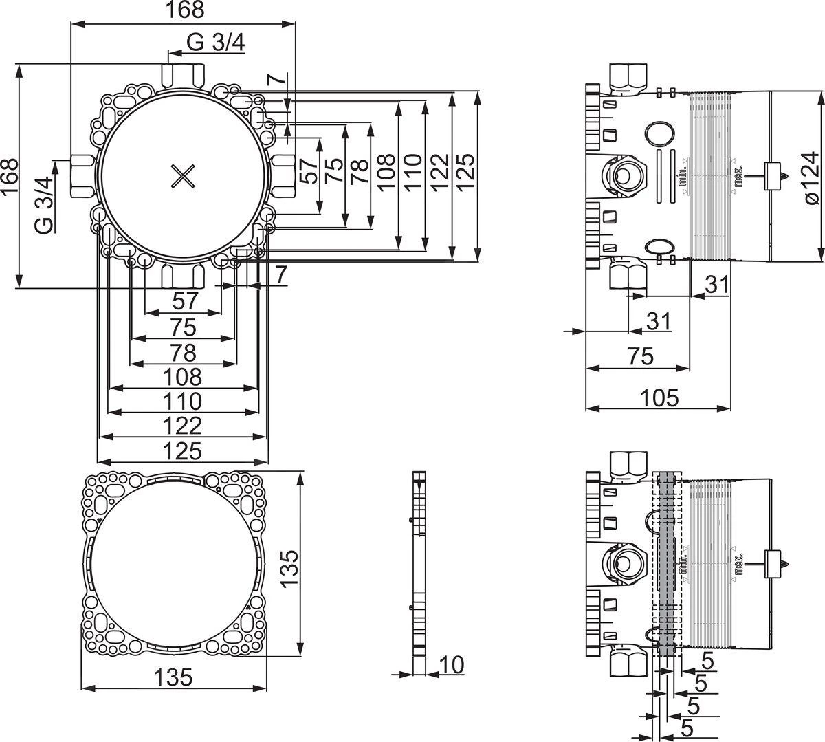 Hansa Bluebox - Inbouwdeel Voor Inbouwkraan DN20 80010000 2 Hansa Bluebox - Inbouwdeel Voor Inbouwkraan DN20 80010000 - Afbeelding 2