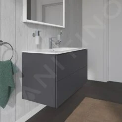 Duravit L-Cube - Wastafelonderkast 550x1020x481 Mm, 2 Laden, Grafiet Mat LC624204949 -Badkamer Luxe 40fac055ad19c96373359462