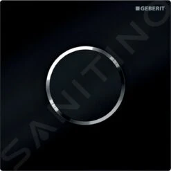 Geberit Spoelsystemen - Wc-besturing Met Elektronische Spoelactivering, Bedieningsplaat Type 10, Batterijvoeding, Zwart/chroom 116.035.KM.1