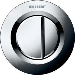 Geberit Spoelsystemen - Afstandsbediening Type 01, Pneumatisch, Voor 2-toets Spoeling, Glanzend Chroom 116.042.21.1