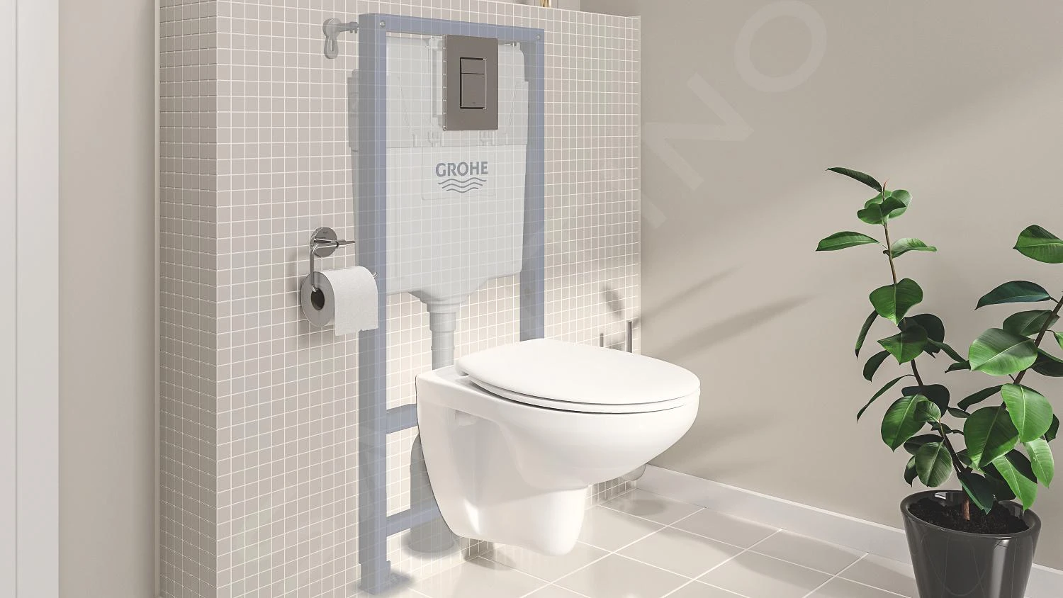 Grohe Solido - Voorwand Montageset, Bau Ceramic Toilet En Softclose Zitting, Skate Cosmopolitan Bedieningsplaat, Chroom 39586000 8 Grohe Solido - Voorwand Montageset, Bau Ceramic Toilet En Softclose Zitting, Skate Cosmopolitan Bedieningsplaat, Chroom 39586000 - Afbeelding 8