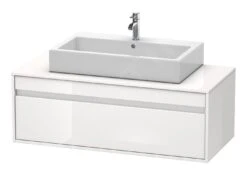 Duravit Ketho - Wastafelonderkast 426x1200x550 Mm, 1 Lade, Glanzend Wit KT669602222
