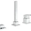 Grohe Eurocube - 3-gats Badrandcombinatie, Chroom 19966000