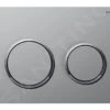 Geberit Omega20 - Bedieningsplaat, Easy To Clean, Mat Chroom/glanzend Chroom 115.085.JQ.1