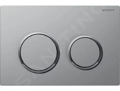 Geberit Omega20 - Bedieningsplaat, Easy To Clean, Mat Chroom/glanzend Chroom 115.085.JQ.1