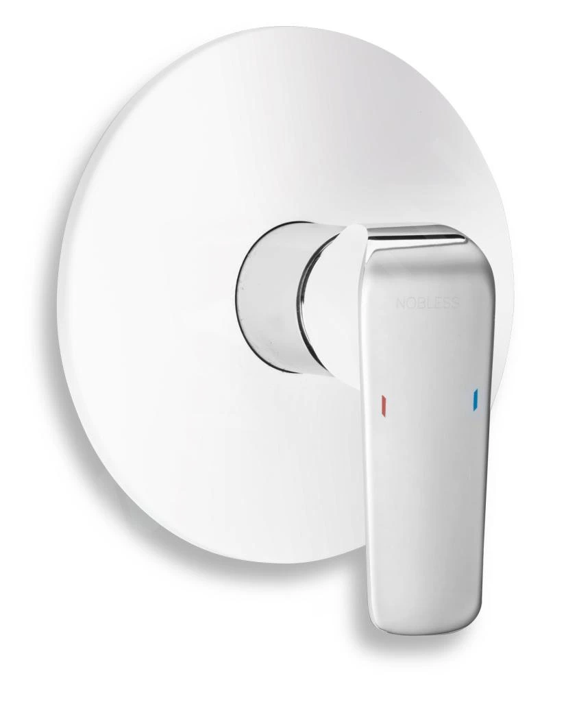 Novaservis Nobless Tina - Inbouw Douchekraan Met Inbouwdeel, Wit/chroom 38050,1 1 Novaservis Nobless Tina - Inbouw Douchekraan Met Inbouwdeel, Wit/chroom 38050,1