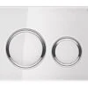 Geberit Sigma21 - Toilet Bedieningspaneel, Wit Glas/chroom 115.884.SI.1