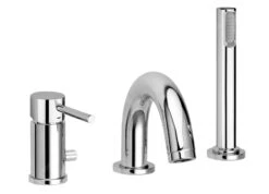 Paffoni Light - 3-gats Badrandcombinatie, Chroom LIG040LCR