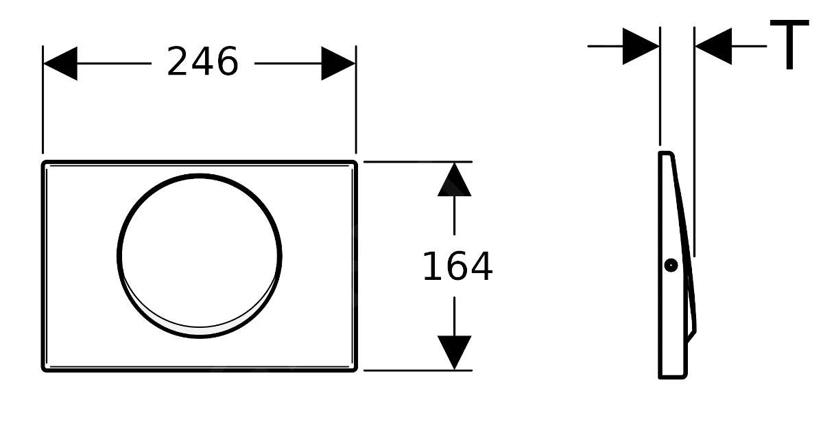 Geberit Spoelsystemen - Mambo Bedieningsplaat, Schroefbaar, Geborsteld RVS 115.751.00.1 2 Geberit Spoelsystemen - Mambo Bedieningsplaat, Schroefbaar, Geborsteld RVS 115.751.00.1 - Afbeelding 2