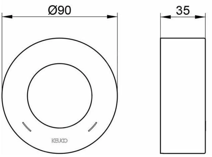 Keuco IXMO - Verleningsrozet 35 Mm, Rood/blauw Aanduiding, Aluminium 59551170381 2 Keuco IXMO - Verleningsrozet 35 Mm, Rood/blauw Aanduiding, Aluminium 59551170381 - Afbeelding 2