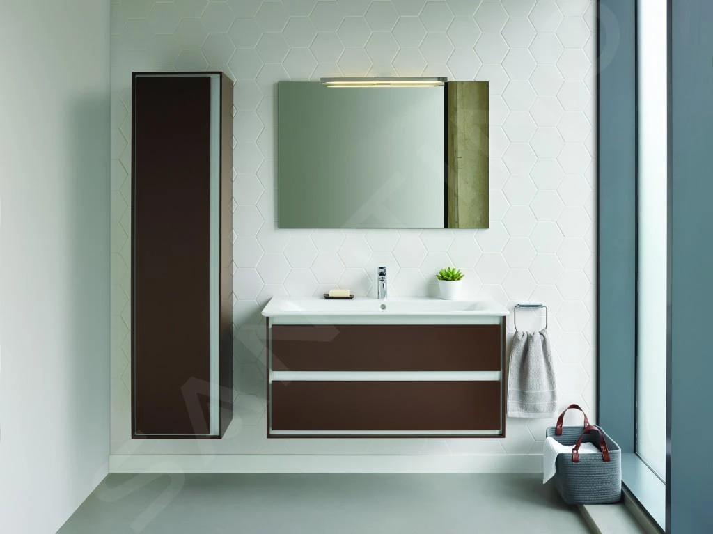 Ideal Standard Connect Air - Hoge Kast 400x300x1600 Mm, Decor Eiken Grijs/mat Wit E0832PS 5 Ideal Standard Connect Air - Hoge Kast 400x300x1600 Mm, Decor Eiken Grijs/mat Wit E0832PS - Afbeelding 5