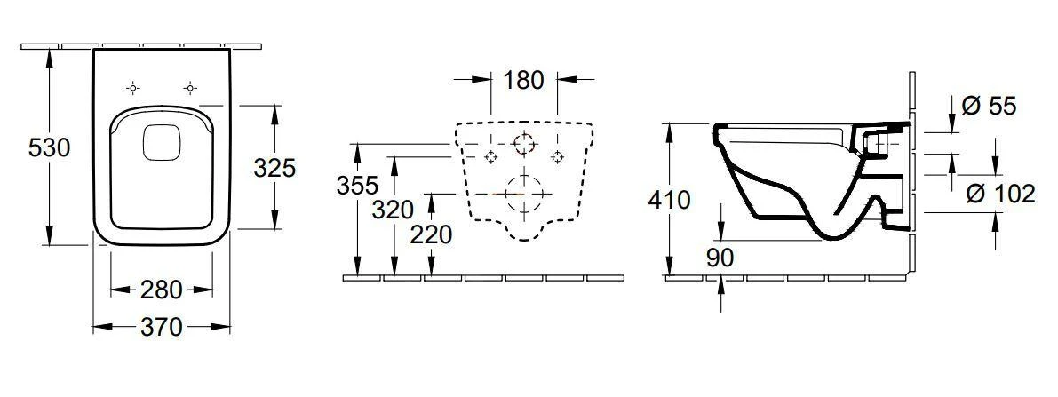 Villeroy & Boch Architectura - Wandcloset, Afvoer Achteraan, DirectFlush, Alpine Wit 5685R001 2 Villeroy & Boch Architectura - Wandcloset, Afvoer Achteraan, DirectFlush, Alpine Wit 5685R001 - Afbeelding 2