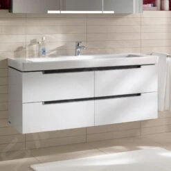 Villeroy & Boch Subway 2.0 - Wastafelonderkast, 1287x520x449 Mm, 4 Lades, Glossy White A69810DH 7 Villeroy & Boch Subway 2.0 - Wastafelonderkast, 1287x520x449 Mm, 4 Lades, Glossy White A69810DH -Badkamer Luxe 46a420e7bb8321add918a1d8