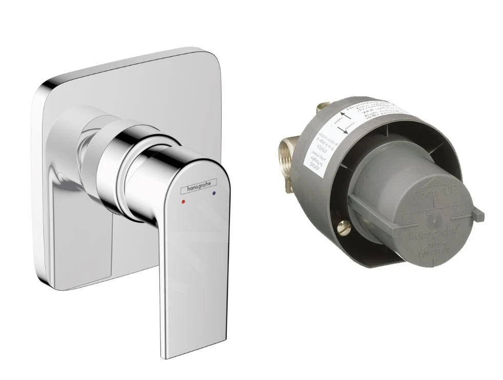 Hansgrohe Vernis Shape - Inbouw Douchekraan, Met Inbouwdeel, Chroom 71662000 3 Hansgrohe Vernis Shape - Inbouw Douchekraan, Met Inbouwdeel, Chroom 71662000 - Afbeelding 3