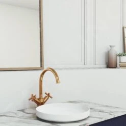 Steinberg 250 - Wastafelkraan Met Waste, Rose Goud 250 1500 RG -Badkamer Luxe 47421d881bbdc41f08b4e705