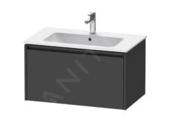 Duravit Ketho.2 - Wastafelkast 440x810x480 Mm, 1 Lade, Grafiet Mat K25063049490000