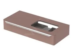 Geberit MyDay - Wastafelonderkast, 1150x545x200 Mm, 1 Schuiflade Met LED-verlichting, Taupe 824161000